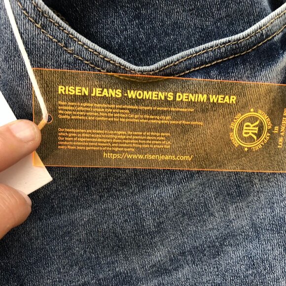 NWT Risen Jeans Womens Felecia Jeans Size 3XL High Rise Straight Leg Casual Blue - Picture 9 of 16